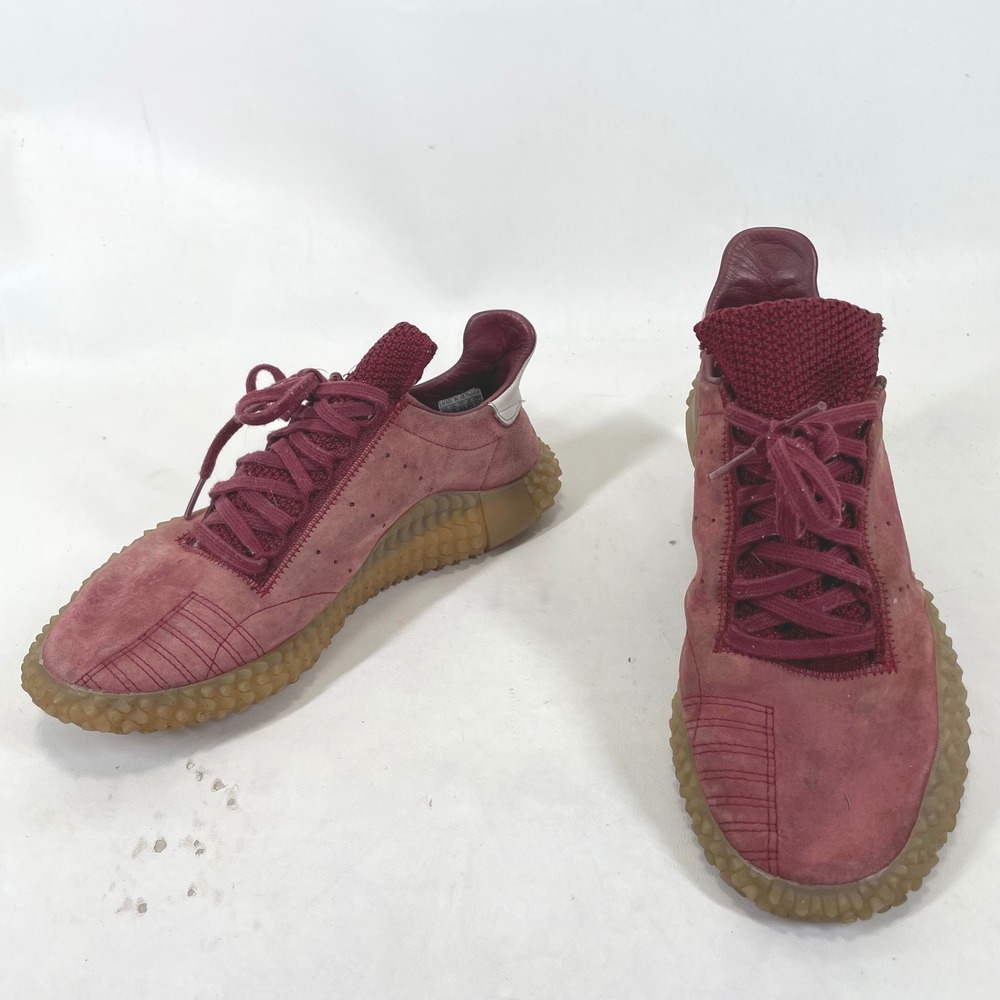 Adidas Kamanda 01 Mens 8.5 Burgundy Suede Gum Sole Sneakers CQ2219